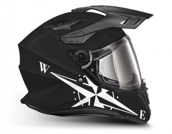 Helm custom dengan tanda tangan dan gambar favorit pengendara